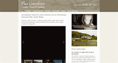 Desktop Screenshot of plasgwynfryn.co.uk